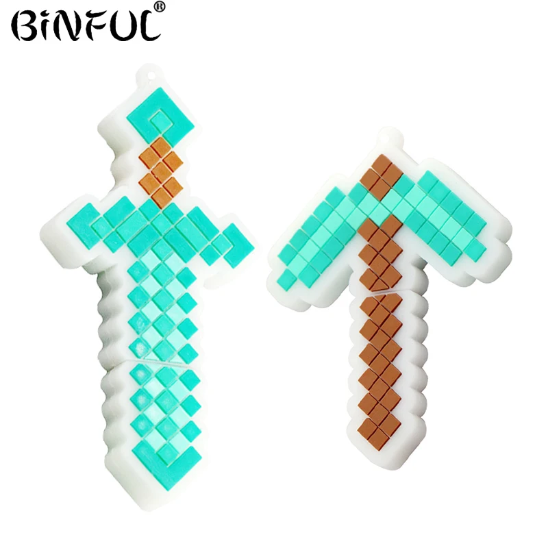 

Pendrive Cartoon Game Diamond Sword USB Flash Drive Thumdrive CLE USB Memoria Stick 8GB 16GB 32GB 64GB Flash Card Gift for Child