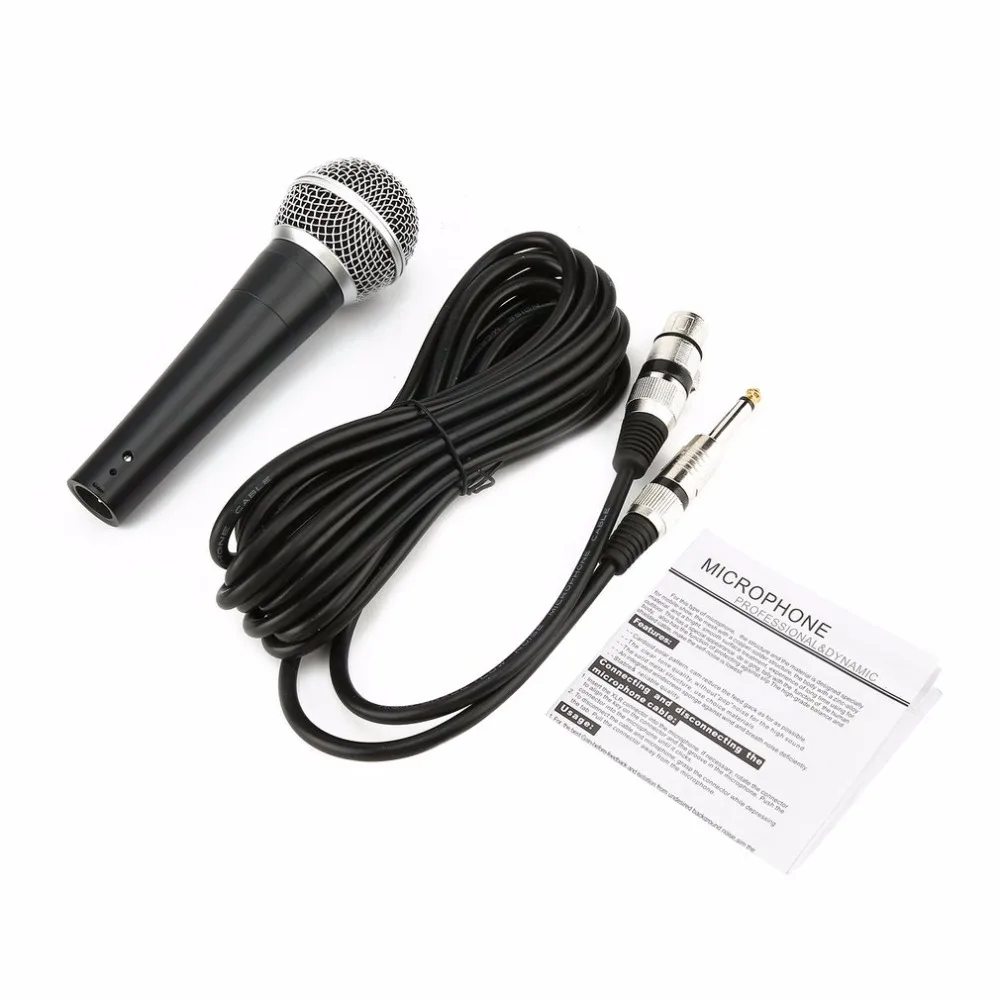 Dynamic Microphone Vocal Wired Recording Mic Cardioid Microphones