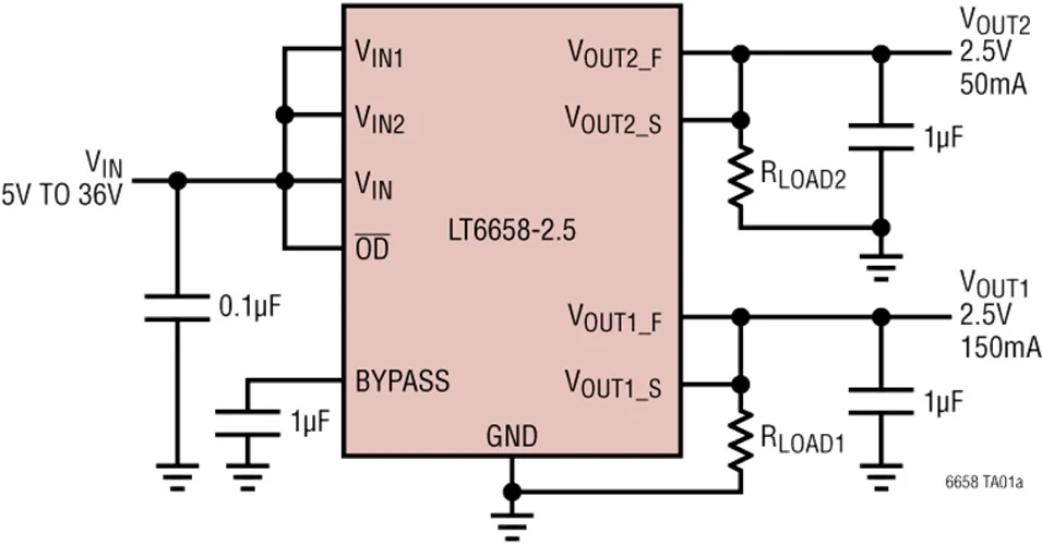LT6658 LT6658AHMSE 2.5 LT6658BHMSE 3 Точный двойной выход высокий ток низкий уровень шума