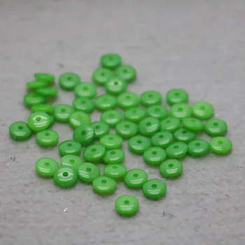 

100PCS Wholesale Green Beeswaxes separate beads Fittings for Accessory DIY Machining parts Design 8mm Jewelry Making Findings