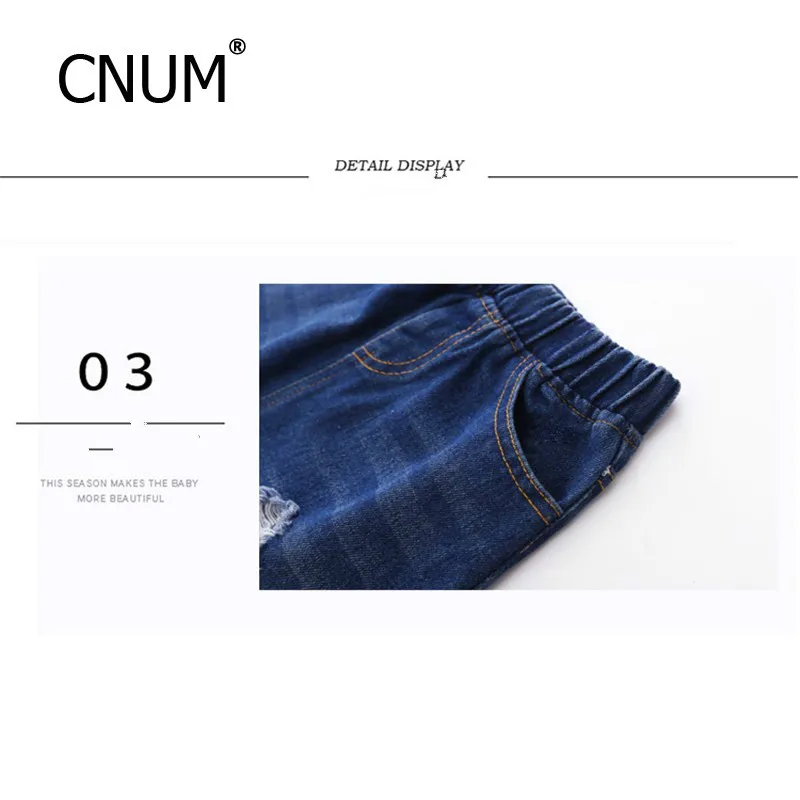 CNUM Короткая юбка для крупных девочек, ковбойские рваные детские модные джинсовые юбки для девочек, детская мода