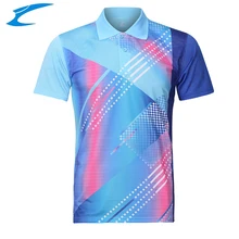 LIBO оригинальные теннисные майки с коротким рукавом быстросохнущие теннисные рубашки для бадминтона дышащие спортивные топы для спортзала Прямая поставка спортивная рубашка