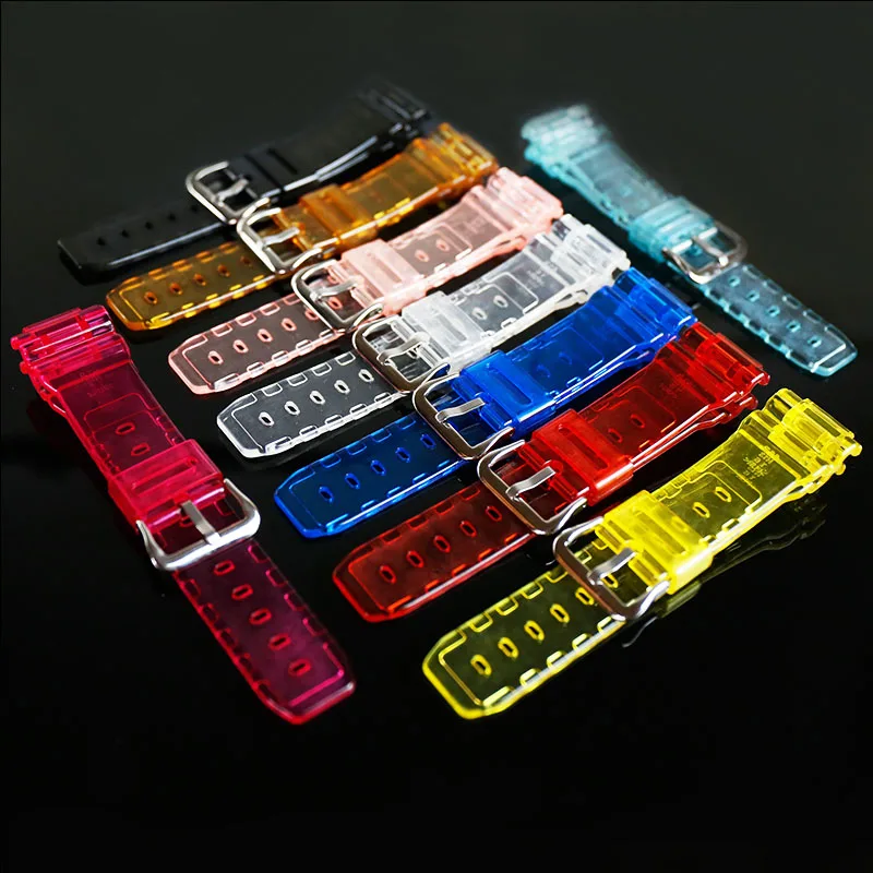 

Resin strap men's watch accessories pin buckle for Casio DW-6900MS-1 DW-6900 DW-6600 DW-6930waterproof rubber strap watch band