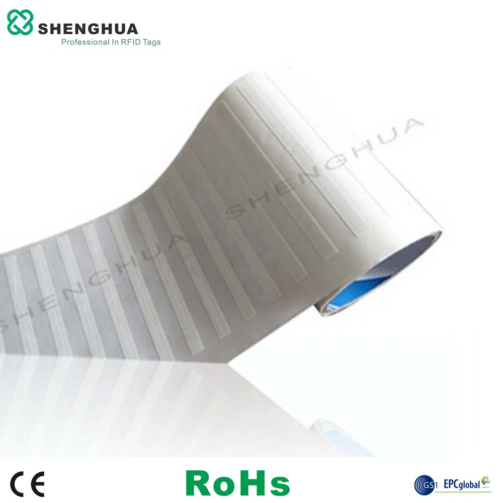 10 шт./лот одноразовая бумага UHF RFID библиотеки тег с клейкой наклейкой для книг