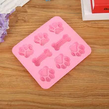 1 шт. силиконовая кость для собак торт плесень для шоколада желе для пудинга льда крем следа выпечки инструмент для украшения PF 007