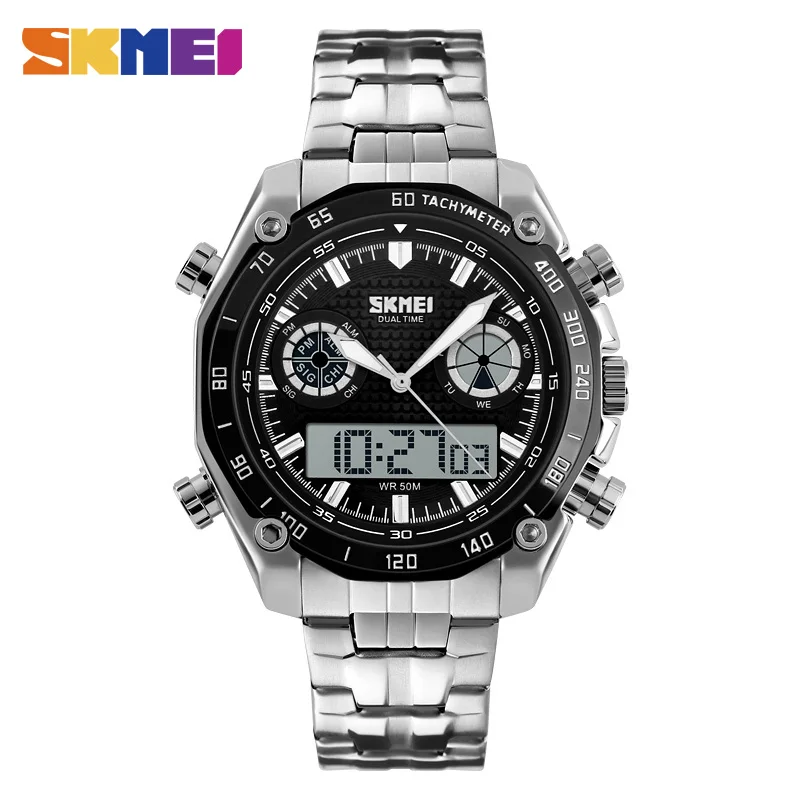 

SKMEI Sport Digital Quartz Watch Men Dual Time Display Fashion Watches Alarm Waterproof Relogio Masculino erkek kol saati xfcs