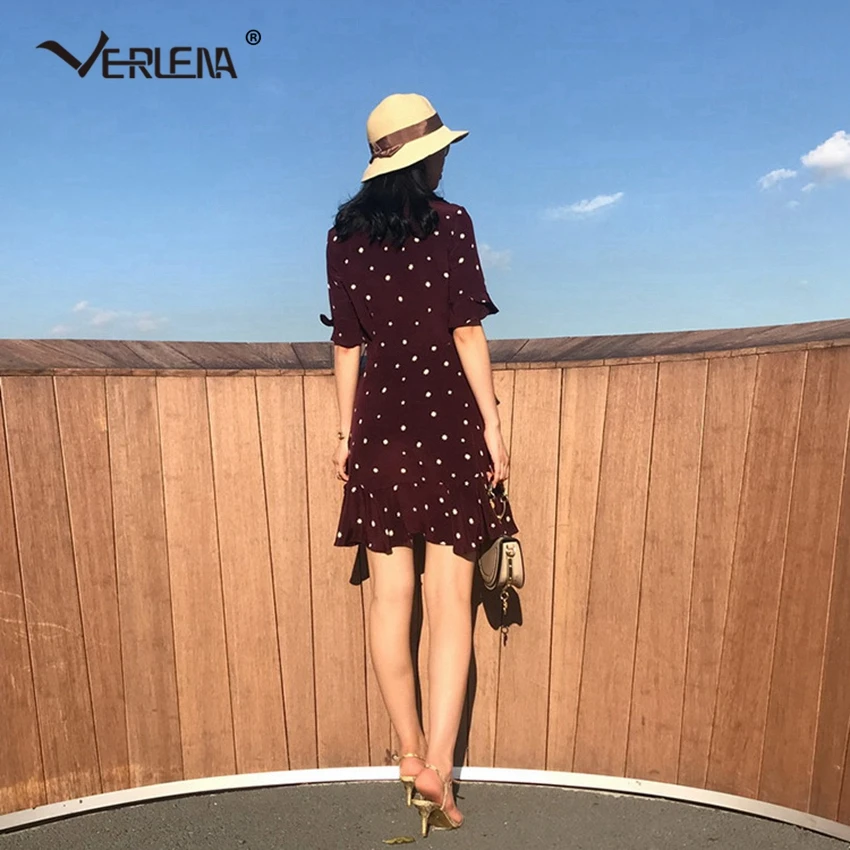 Платье мини Verlena белое платье из 100% тяжелого шелка с коротким рукавом и