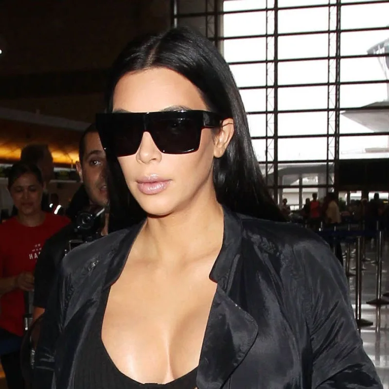 New Fashion Brand Designer Kim Kardashian Sunglasses Women Retro Shades