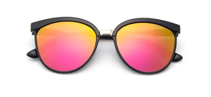 Кошачий глаз, солнцезащитные очки для женщин, брендовые, дизайнерские, модные, зеркальные, сексуальные, кошачий глаз, солнцезащитные очки для женщин, UV400, женские очки - Цвет линз: Фиолетовый