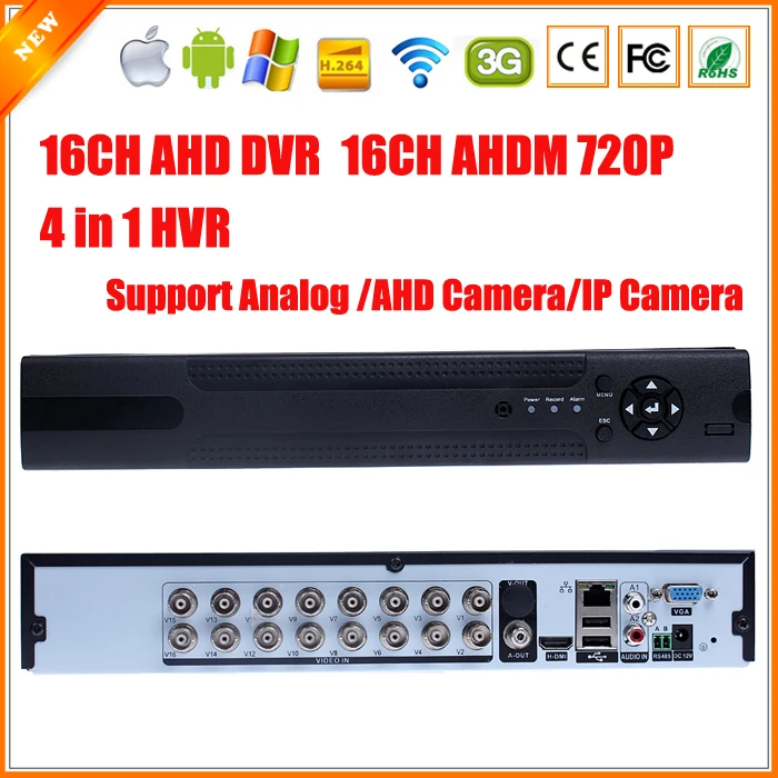 Besder AHD DVR Регистраторы 720 P 16ch ahdm DVR 16 каналов 2 sata hdd Порты и разъёмы 3G Wi-Fi AHD DVR 16ch гибрид NVR DVR Регистраторы ONVIF 16ch