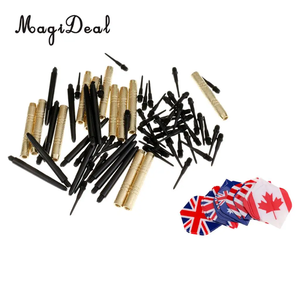MagiDeal 12 Pieces 14g Pro Soft Tip Darts with 36 Extra Tips For Electronic Dartboard