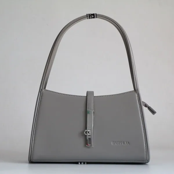 Две сумки, простая женская сумка через плечо, Элегантная модная женская сумка \ сумки, кожаная женская сумка-тоут, женская брендовая сумка~ 18B77 - Цвет: grey