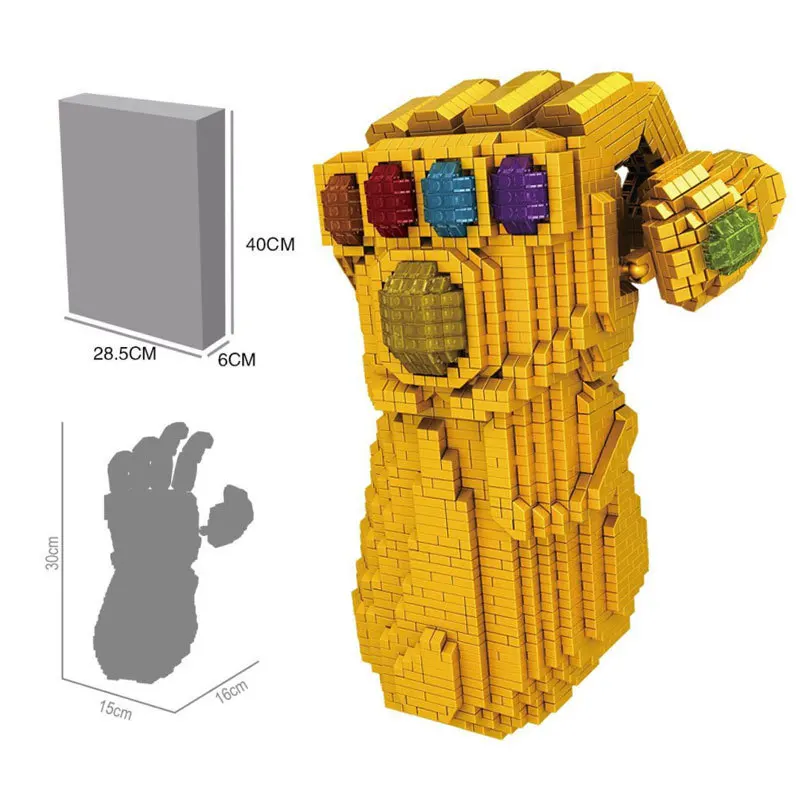 4100 шт. LEGOings marvel Thanos Infinity Gauntlet Мстители Бесконечность войны строительные модели