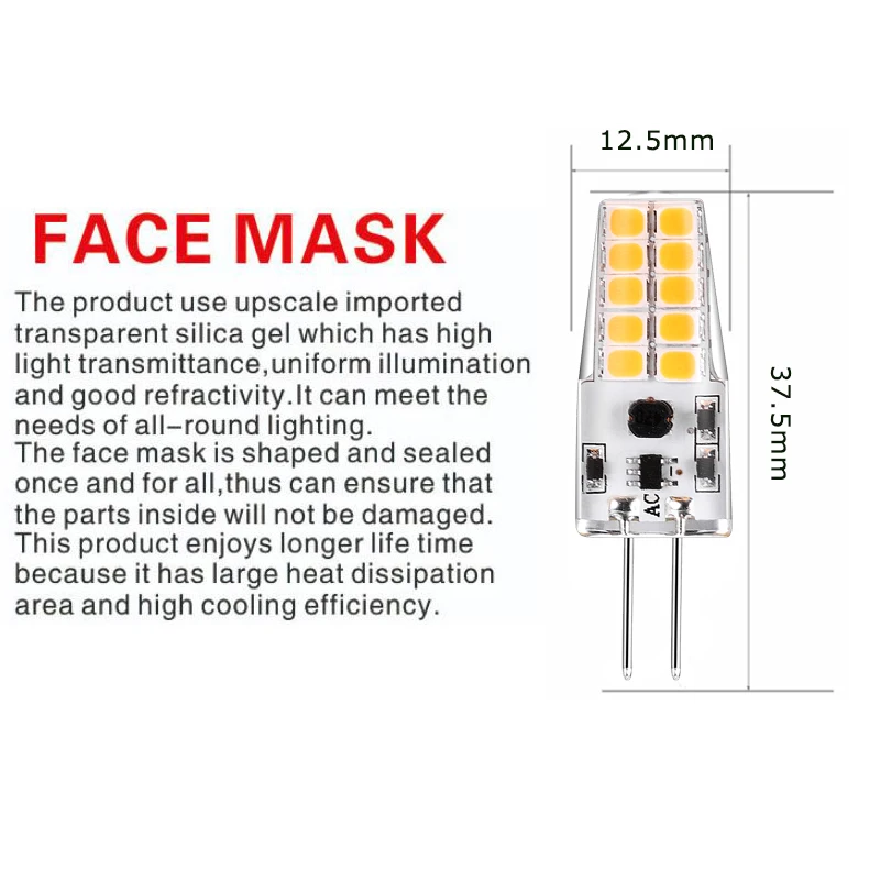 6 упак. G4 светодио дный лампы 3000 К 4000 К 6000 К AC DC 12 В светодио дный G4 лампы 3 Вт 2835 SMD 20 светодио дный мозоли 280lm заменить 30 Вт галогенная лампа
