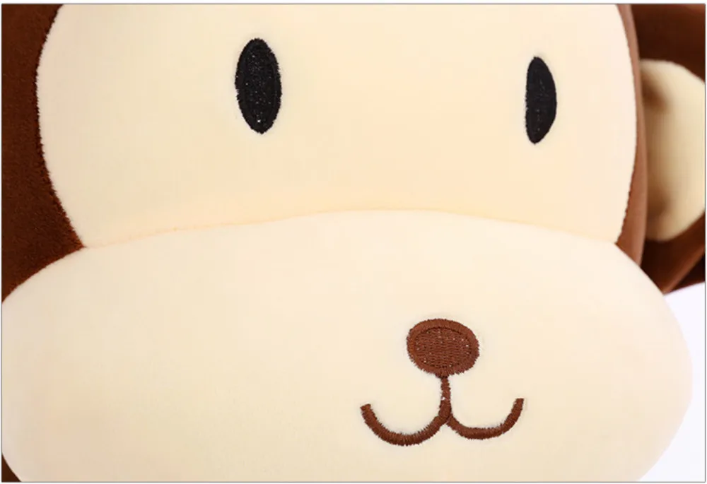 Fancytrader Super Soft Anime Monkey Plush Pillow Doll Cute Stuffed Cartoon Animals Monkey Toys for Kids Gifts 2 Sizes 2 Colors6