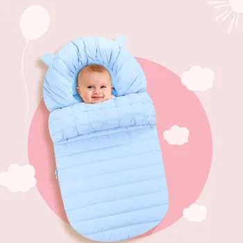 

Baby Sleeping Bag Winter Envelope For Newborns Sleep Thermal Sack Cotton Kids Sleep Sack In The Carriage Wheelchairs