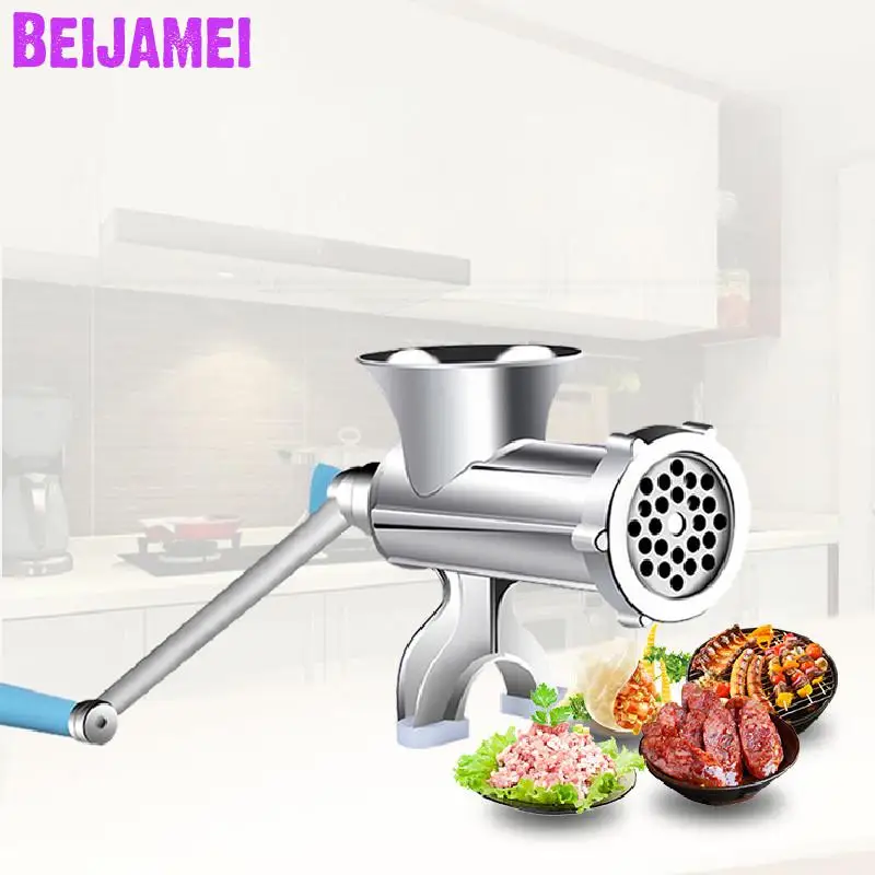 

Beijamei Kitchen Tool Reinforce Manual Meat Mincer Meat Grinder Multifunctional Pasta Maker Hand Operated Sausage Maker