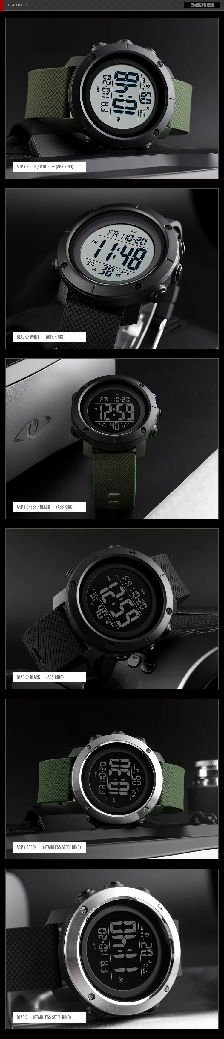 SKMEI обратного отсчета спортивные часы водонепроницаемые мужские часы Relogio Masculino мужские s часы лучший бренд класса люкс светодиодный цифровые часы мужские