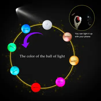 

Crestgolf 6pcs / Pack Flashing Golf Ball Night Glow Flash Light Glow LED Golf Ball-Six Color for Your Choice