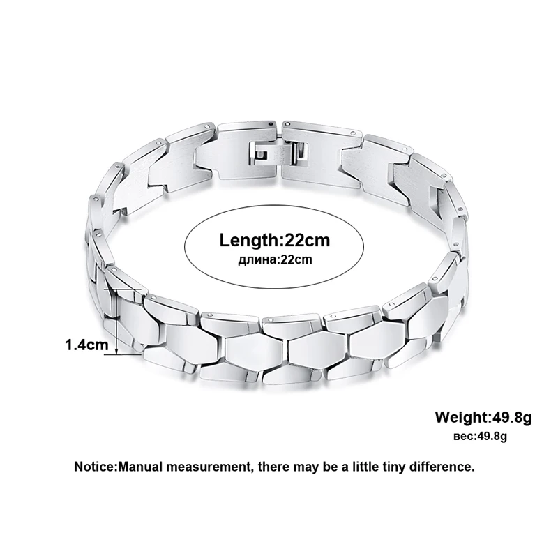 SAISEE, серебряные браслеты из нержавеющей стали 316L, мужские браслеты на цепочке, браслеты на запястье, браслеты с ромбовидным узором, мужские ювелирные изделия