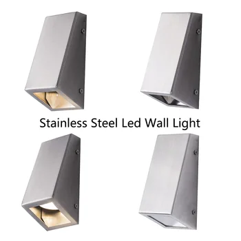 

Stainless Steel indoor Led Wall Light down Decorative wall lamp lighting Porch lamps with GU10 bulb