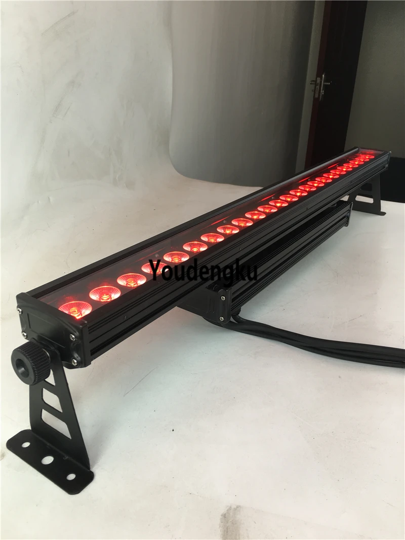 8pcs 24*15w wall washer led Outdoor DMX Wash Bar Light Watt RGBWA 5IN1 LED Waterproof Wall Washer light