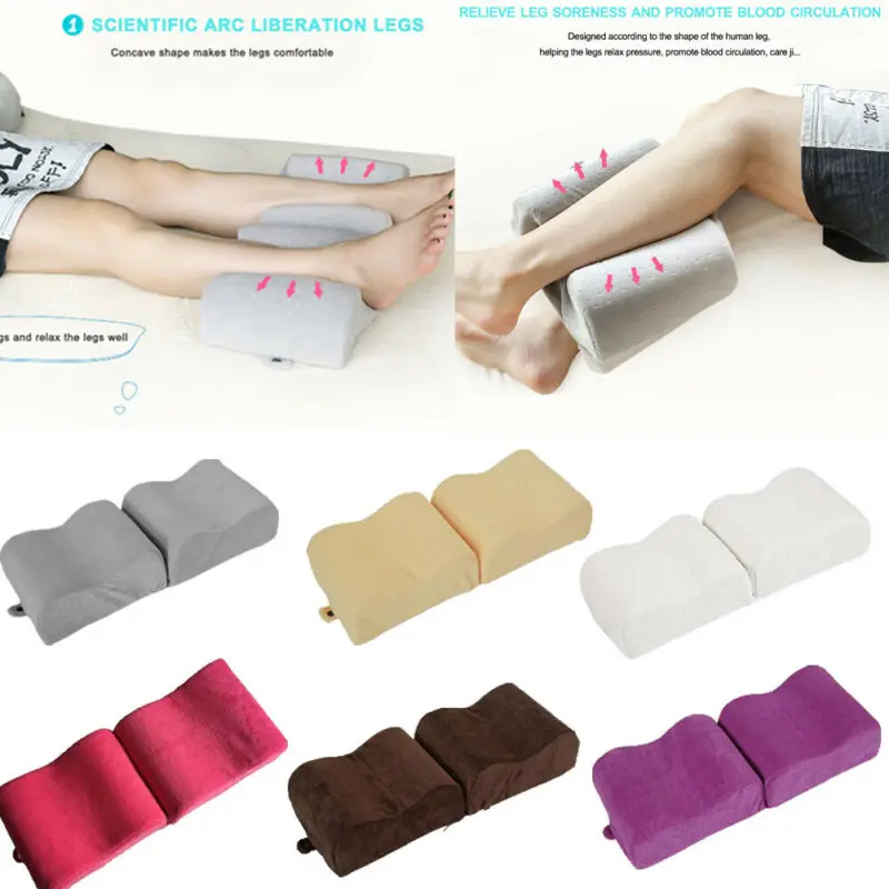 Leg Pillow Memory Foam Knee Cushion Maternity Contour Wedge Spacer For Sleep