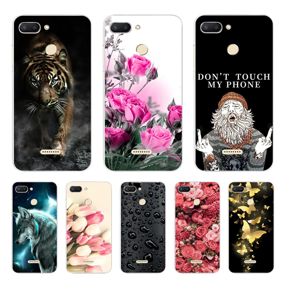 

5.45" Case for Xiaomi Redmi 6 Cover Soft Silicone Back Cover for Xiaomi Redmi 6 TPU Phone Shells Fundas for xiaomi redmi 6 Case