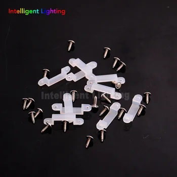 

50pcs 8mm 10mm 12mm Silicon Clip & 100pcs Screws For 5050 WS2811 6803 RGB Sigle Color Strip