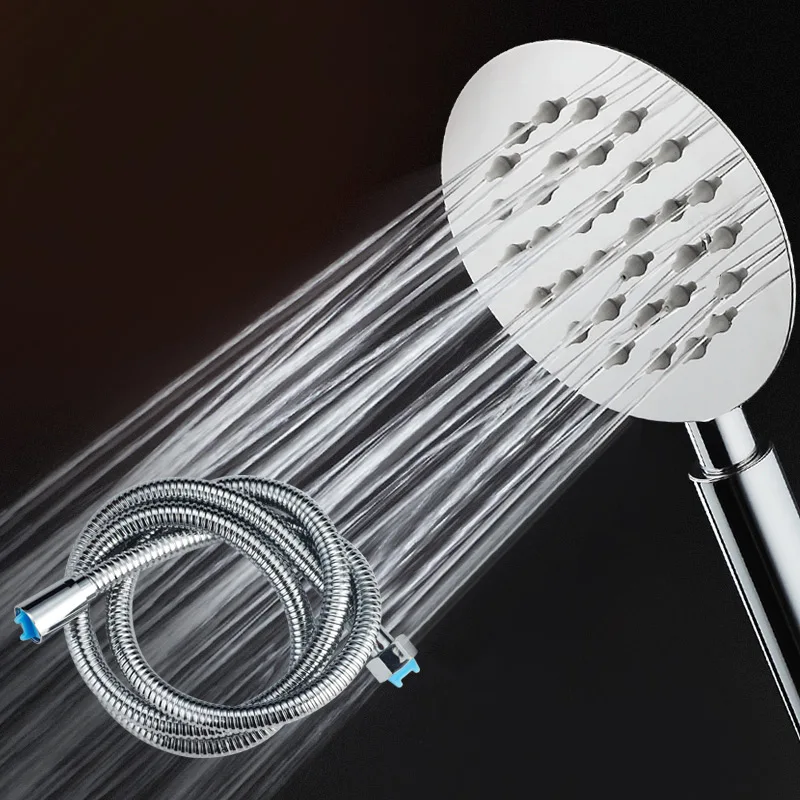 Bathroom Shower Head Chrome High Pressure Rain Booster Ultra thin