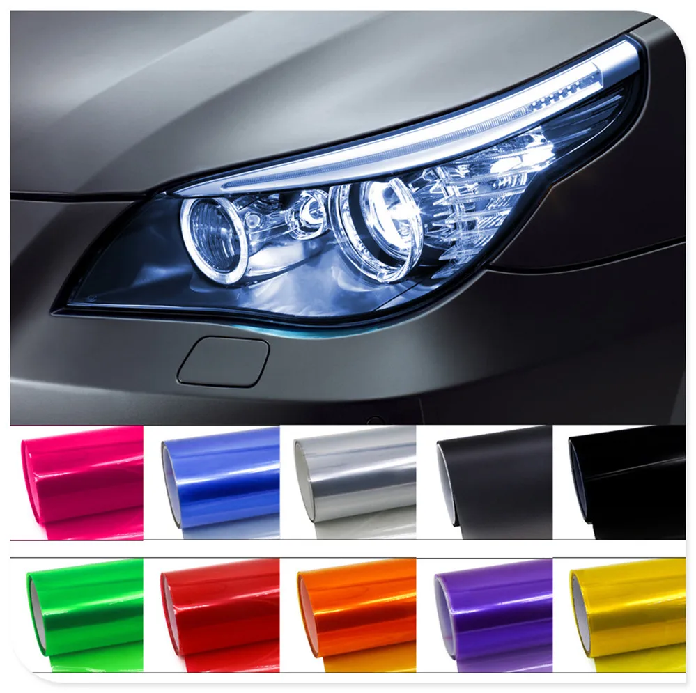 

Car HeadLight lamp tialLight Decor Vinyl Film Sticker Decal for Tesla Suzuki Isuzu Daihatsu Aston Martin Volvo Mazda