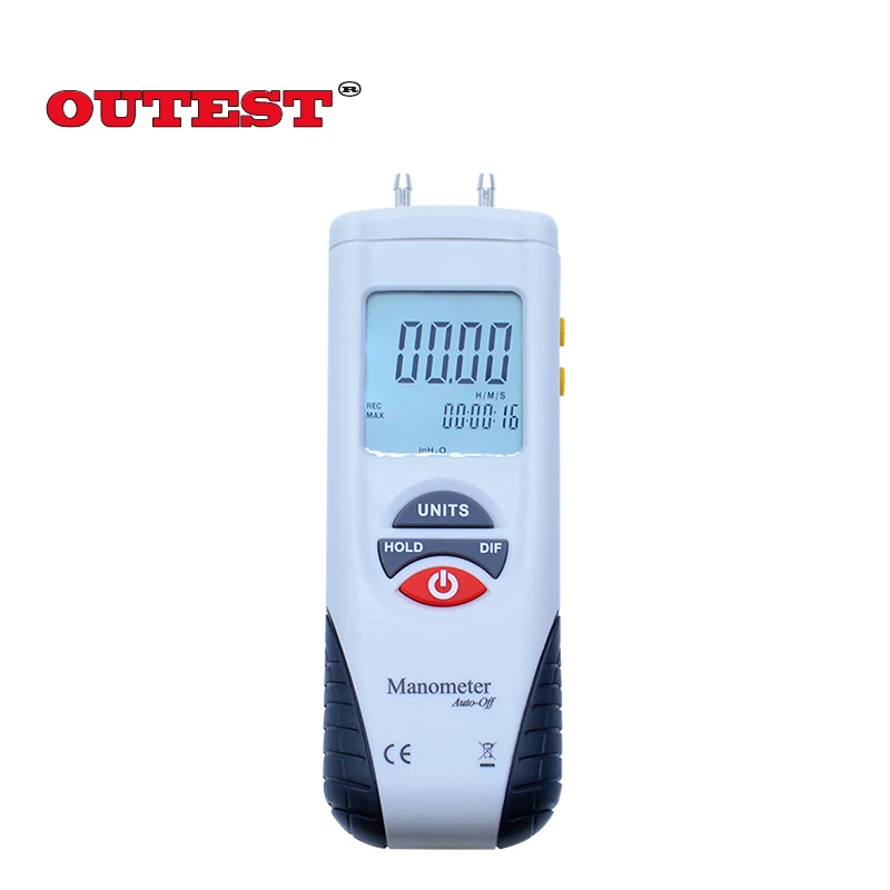 

HT-1890 Digital display Manometer gauge/Digital Manometer Air Pressure Meter Gauge Kit Micro-manometer