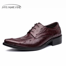 Mens formal shoes leather men dress oxford shoes for men dressing wedding business office shoes lace up male zapatos de hombre