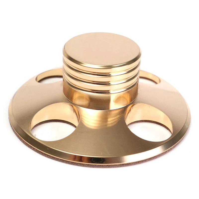 

LEORY Metal Record Weight Disc Stabilizer Soft Gold 240g LP Vinyl Turntable Clamp Stabilizer For Turntables HiFi Music Hall