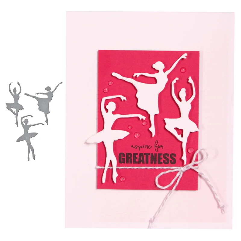 

Dancing Ballet Girl Metal Cutting Dies Stencils for Scrapbooking Embossing Die Paper Cards Making Album Decorative New 2019