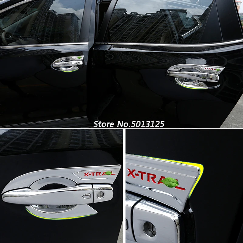 

ABS Chrome handle Protective Cover Door Handle Outer Bowls Trim For Nissan X-trail Xtrail T32 2014 2015 2016 2017 2018 2019