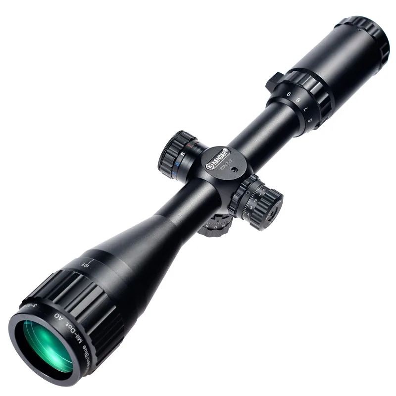 KANDAR 3-9x40 AOE Mil-dot Сетка RifleScope блокировка, сброс полный размер Охотничья винтовка прицел тактический оптический прицел