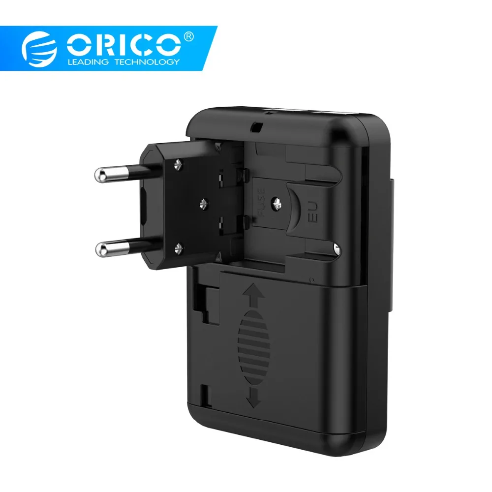 

ORICO Universal Power Adapter International Plug Travel Adaptor EU/US/UK/AU Plug for Travel with 2 USB Ports Charger