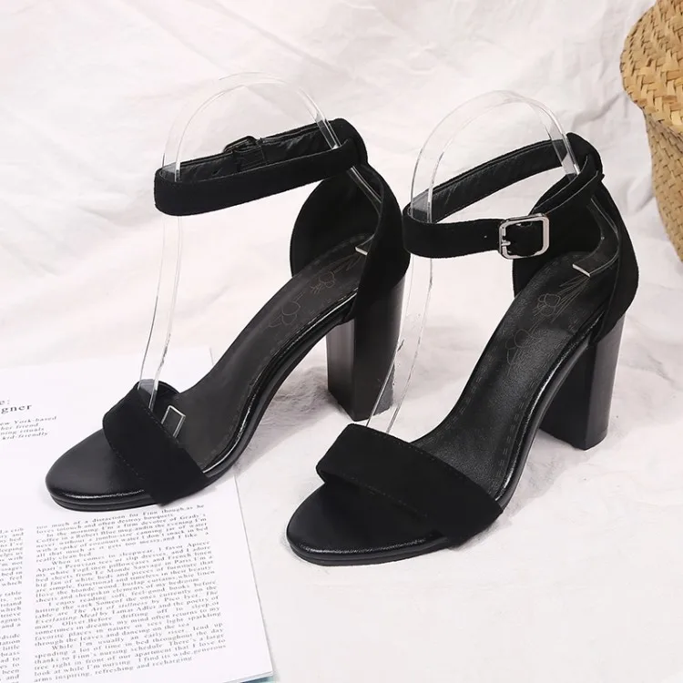 

Big Size 9 10 11-17 high heels sandals women shoes woman summer ladies Strap bag with exposed toe