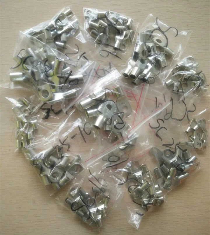 

10pcs 5AWG or 4 AWG or 2AWG or 1/0AWG Tinned Copper Cable Lugs Ring Terminals Various AWG Sizes Welding / Battery