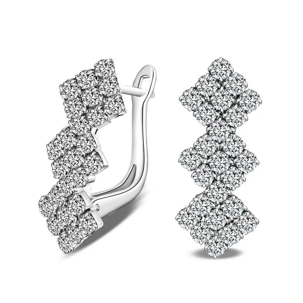 

Big Stud Earrings For Women Earring Earings 925 Sterling Silver Jewelry Earing Brincos Brinco Oorbellen Pendientes Love Gift M17