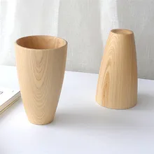 Личностей Творческий Деревянные зерна чашки примитив ручной работы натурального дерева Кофе Чай пиво, сок молоко кружки Посуда для напитков