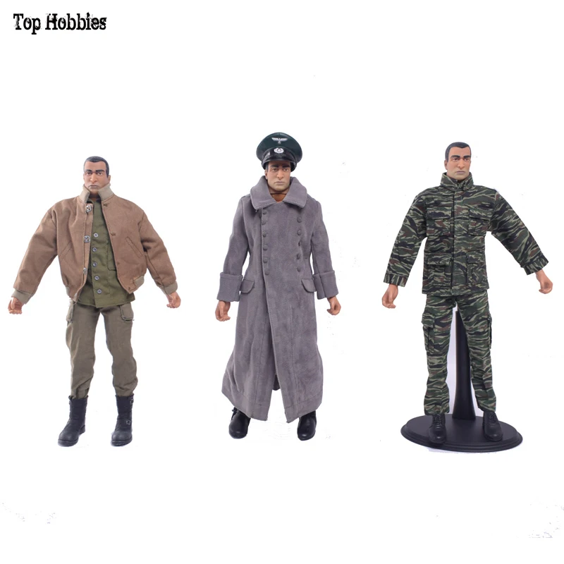 1//6 World War II Clothes Shoes Suit Winter Coat clothing Tank Boots German Hat