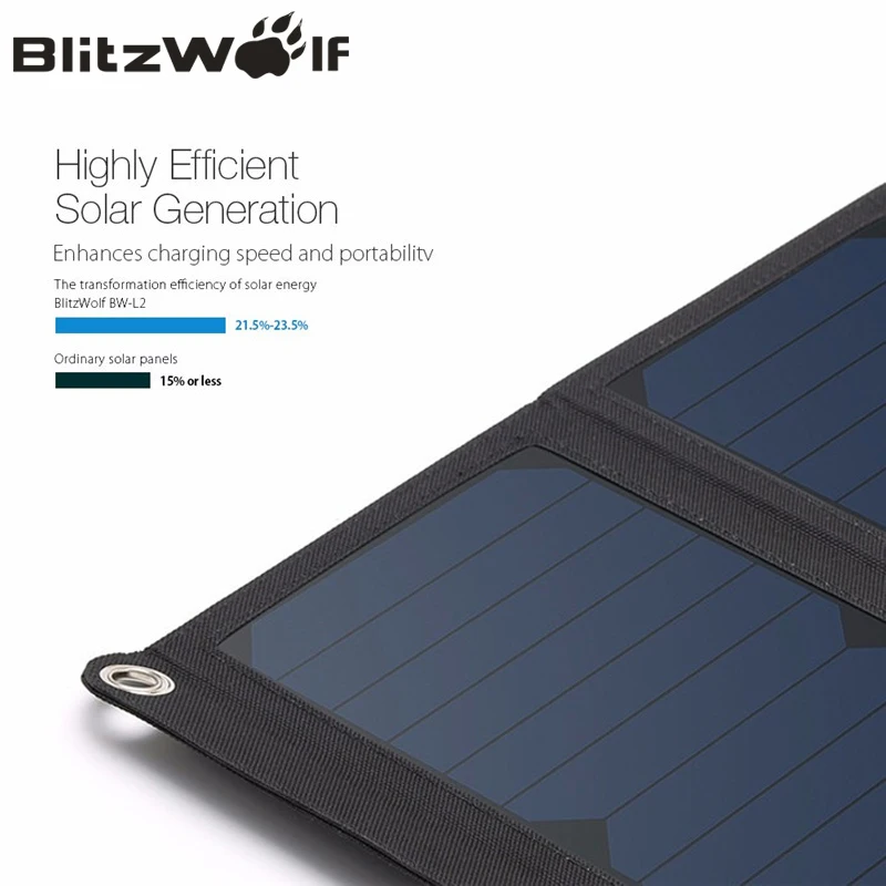 BlitzWolf 15 W Banco Energia Solar Carregador Painel Solar Portátil USB 2A Carregador Do Telefone Móvel Universal Para o iphone Para Samsung|charger solar|usb charger solarsolar power bank portable - AliExpress