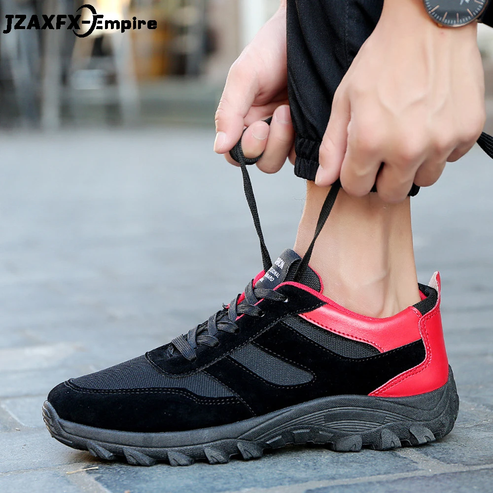 

New Arrival Patchwork Design Shoes Men Casual Lace-up Shoes chaussure homme Breathable Male Flock Fashion Shoes