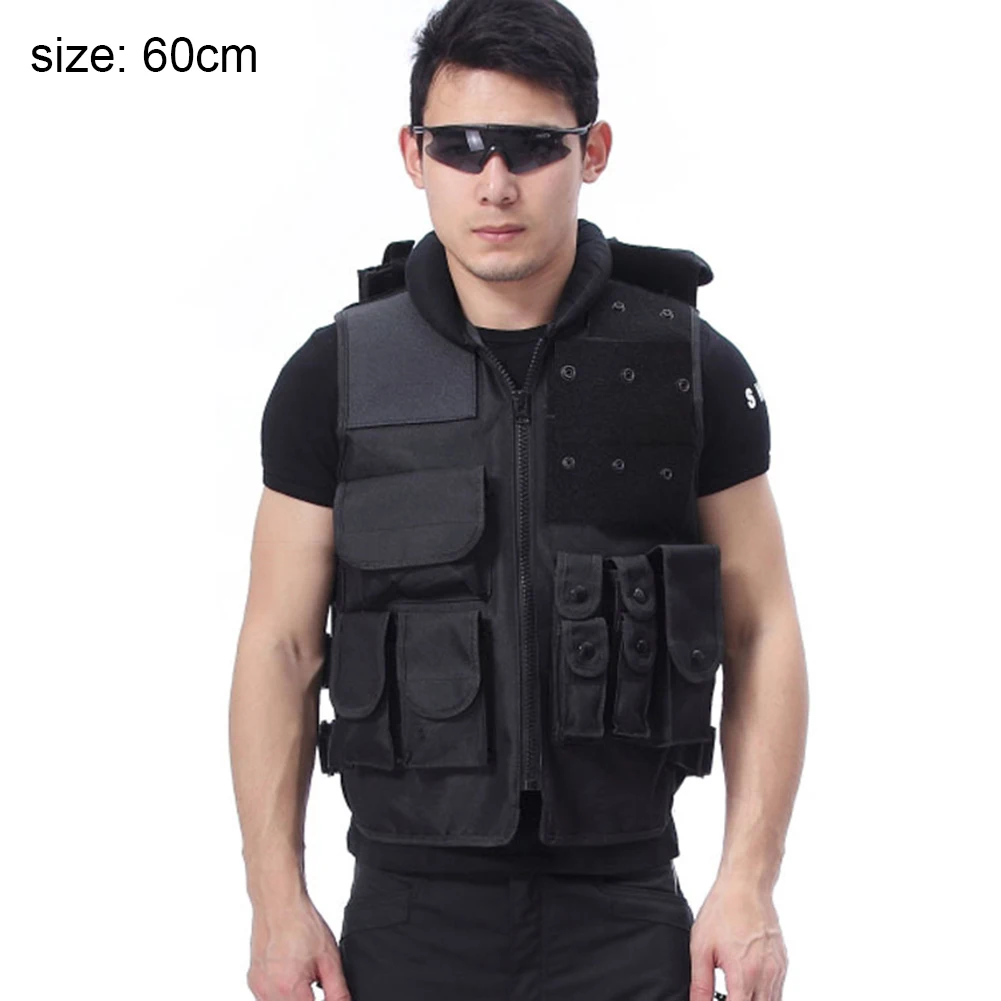 

Outdoor Black Military Vest Paintball Jacket Hunting Camping Hiking Hot