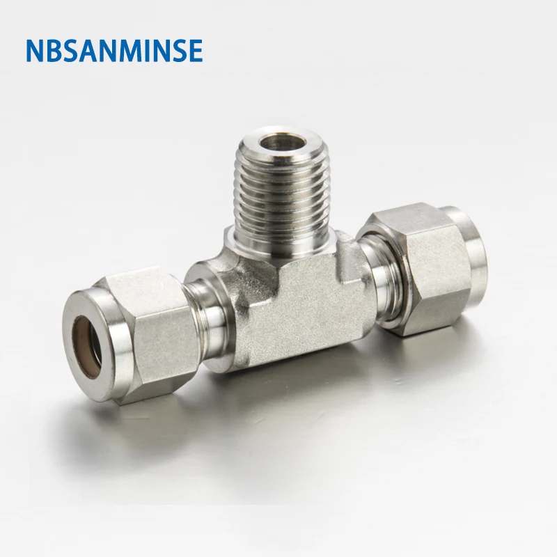 

5 Pcs / Lot MBT Type Male Branch Tee Stainless Steel 316L Tube Fitting Plumbing Fitting High Quality Sanmin