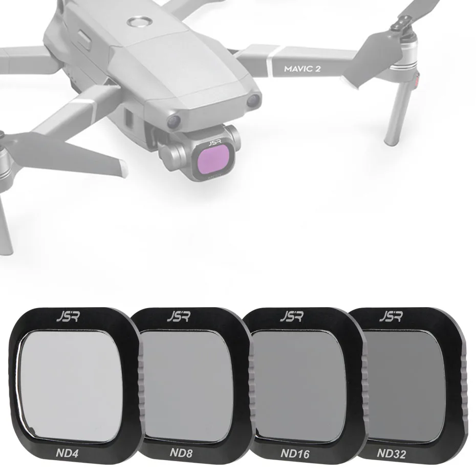 Для DJI Mavic 2 Pro фильтр ND4+ ND8+ 16+ 32+ ND64 стекло нейтральной плотности для DJI Mavic2 Pro/Профессиональная защита аксессуары для дрона - Цвет: ND4 ND8 ND16 ND32