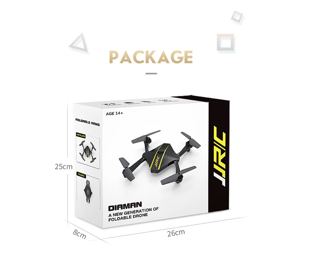 JJRC H44WH DIAMAN FOLDABLE DRONE WITH 720P CAMERA HD WIFI DRONES 27