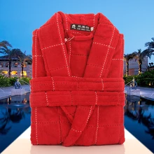 Женский зимний теплый банный халат, флисовый женский халат, ночная рубашка, кимоно, халат, одежда для сна, Женская домашняя одежда белого цвета